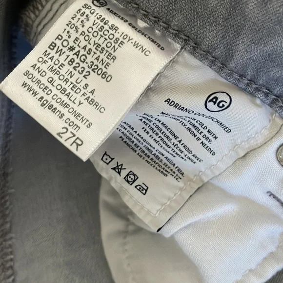 Adriano Goldschmied AG super skinny ankle legging jeans, size 27R - Picture 7 of 14